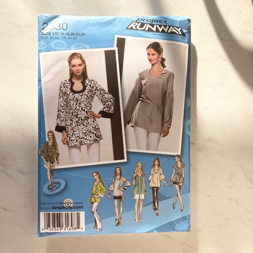 Ladies Tunic Blouse Pattern